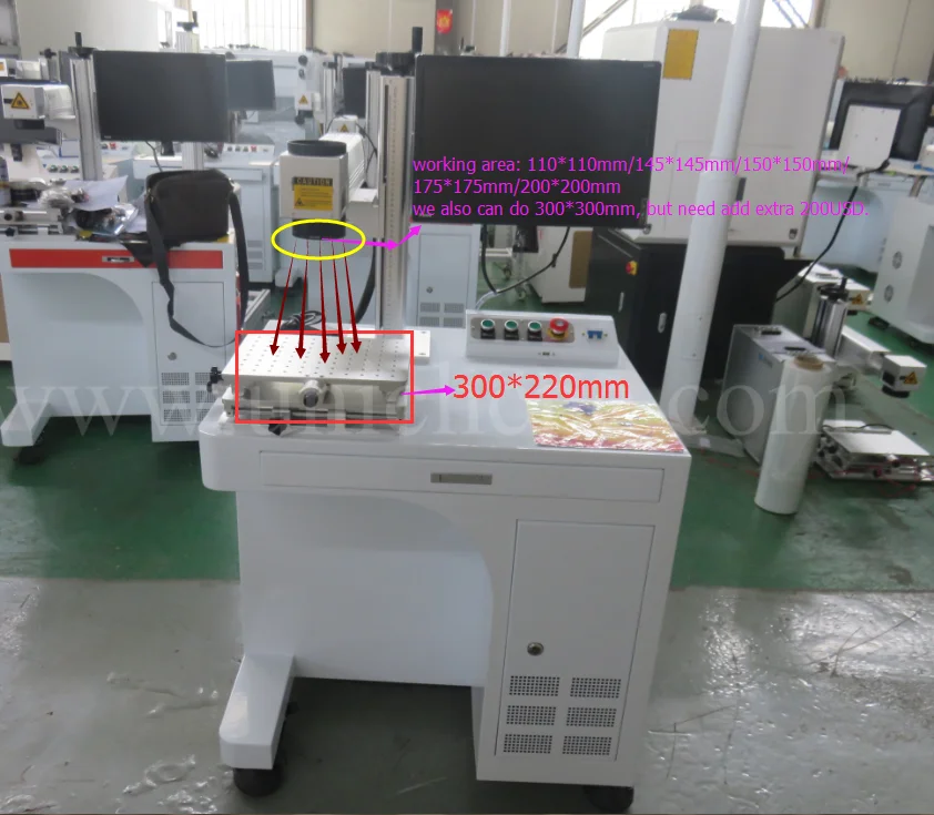 High performance 20w laser marking machine/glass frame laser marking machine/fiber laser marking