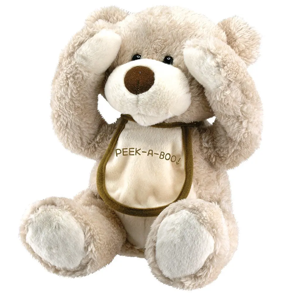 Cuddle Barn Animated Singing Teddy Bear Plush Toy - Peek a Boo Bear