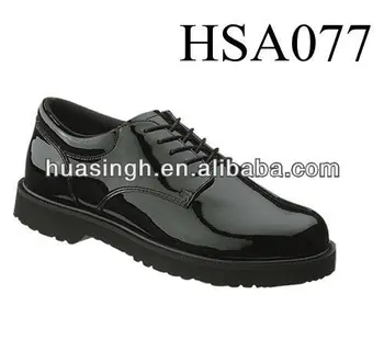 Zy,Black Patent Leather Formal Military 
