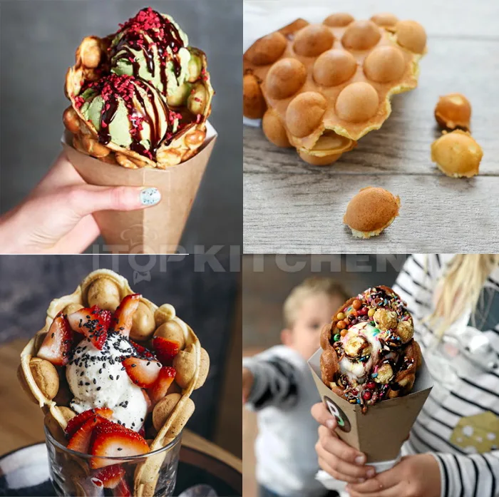 HOTSALE Professional Commercial HongKong Electric Egg Bubble Waffle Maker Machine With Factory Price