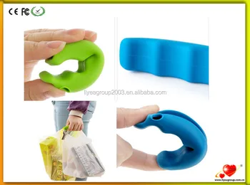 Promotion Reusable Silicone Ping Bag Handle Grocery Carrier Plastic Holder