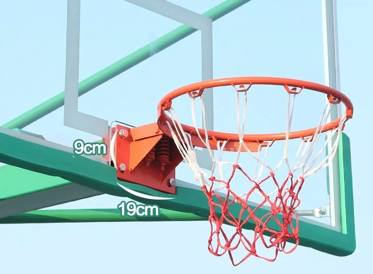 Standard 12mm Fiber Glass Basketball Backboard Tempered Basketball