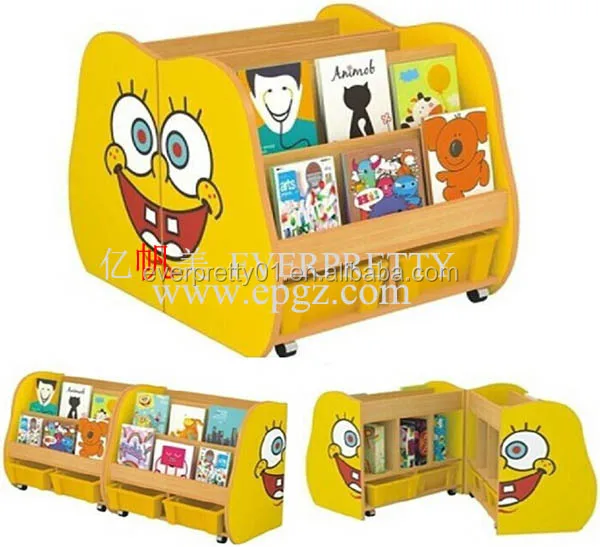 New Style Colorful Children Kid Bookshelf For Preschool And