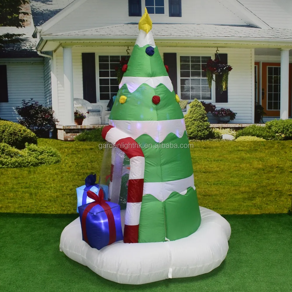 Holiday Time Airblown Christmas Inflatable 6ft Tree With Rotating