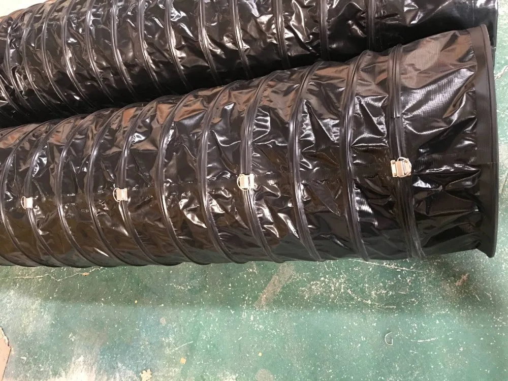 High Quality High Temperature Black Pvc Flexible Air Conditioning Duct