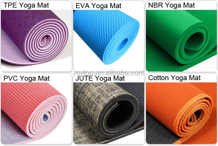 Latex Free Microfiber Full Printed natural rubber nbr pvc yoga mat tpe ...