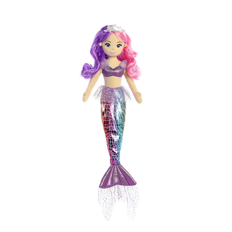 Custom Beautiful Fairy Stuffed Mermaid Doll Plush Toy As Children Gifts ...