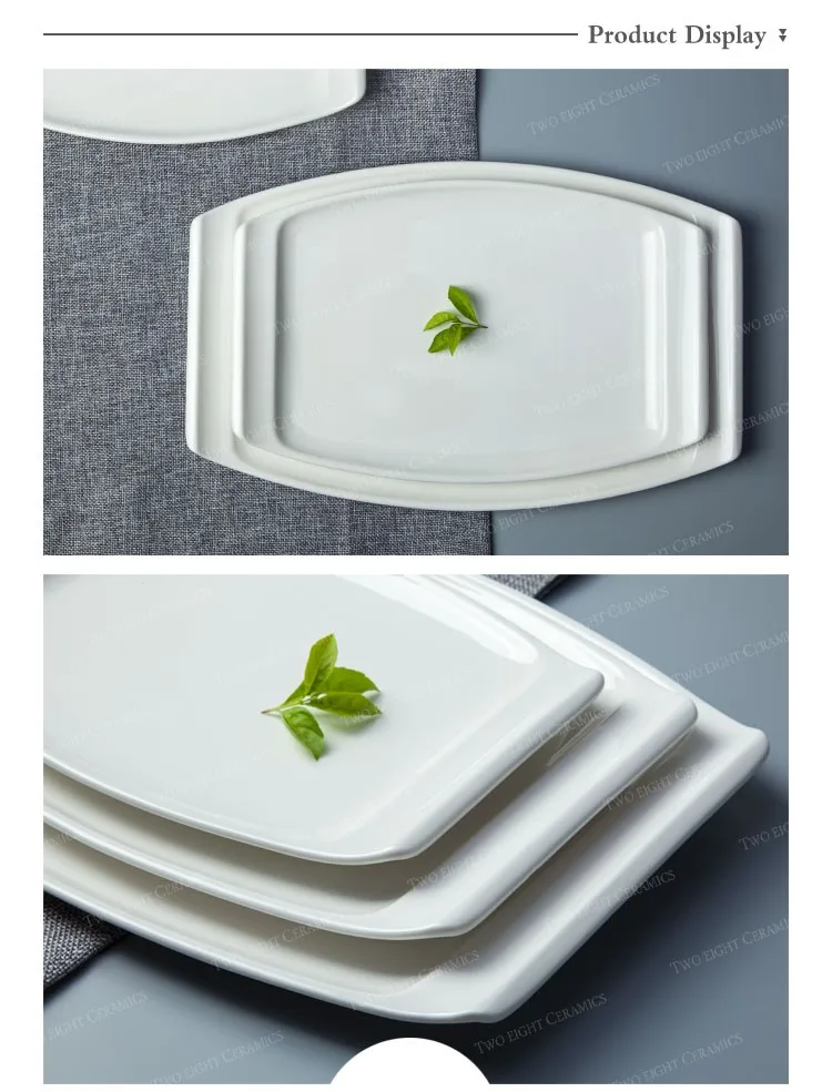 Wholesale Custom Printed Ceramic Plate Set, Porcelain Dinnerware, Commercial Restaurant Tableware%