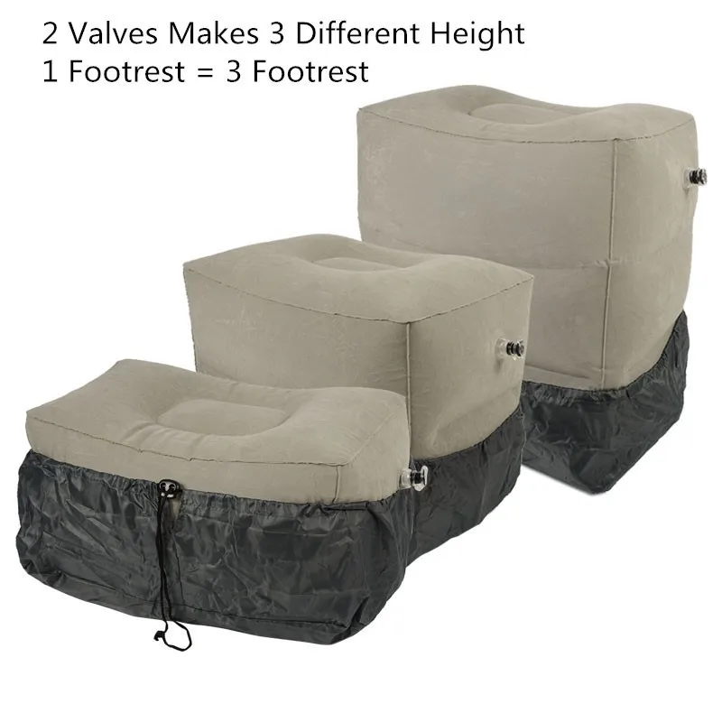 Amazon Hot Selling Adjustable Travel Inflatable Foot Rest Travel Pillow