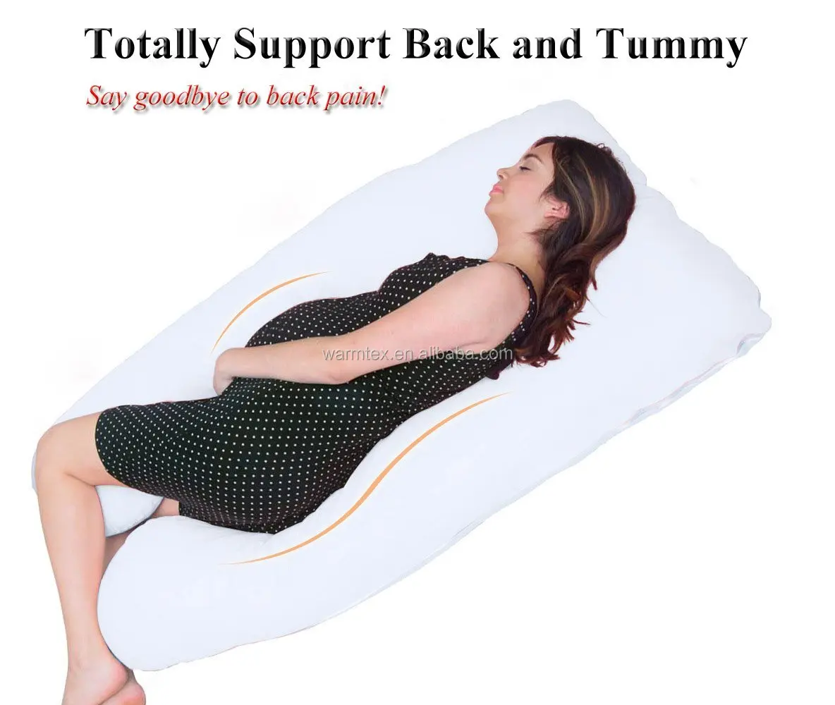 Extra Light Full Body Maternity Pillow U Shaped With Easy On Off