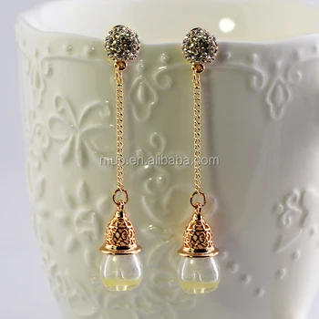 Simple Gold Earring Design For Women Drop Aromatherapy Hanging Simple Gold Earring Design For Women Drop Aromatherapy Hanging Earrings Charm Oil Perfume Jewelry Diffuser