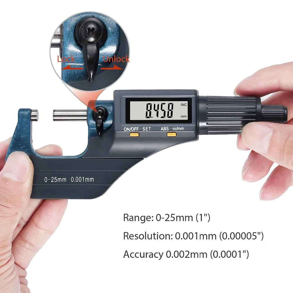 025mm 0.001mm Electronic Digital Outside Micrometer Buy Digital Micrometer,Electronic Digital