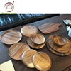 Wholesale Natural Acacia Wooden Dinner Serving Plate