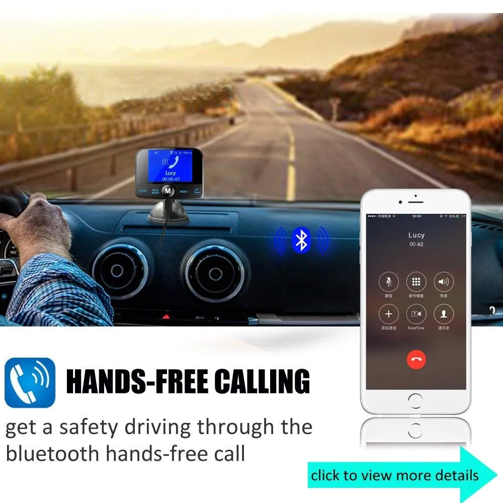 In Car Digital Radio Dab/dab+ / Dab Fm Transmitter Combined With Antenna Easy To Install