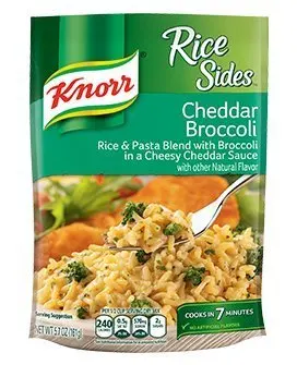 Knorr, Rice Sides, Flavor, 5.7oz Pouch (Pack of 6) (Choose Flavors Below) (Cheddar Broccoli Rice)