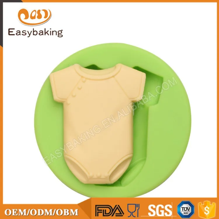 ES-1116 Baby's Clothes Silicone Cake Mold for Baby Shower Cake Decoration