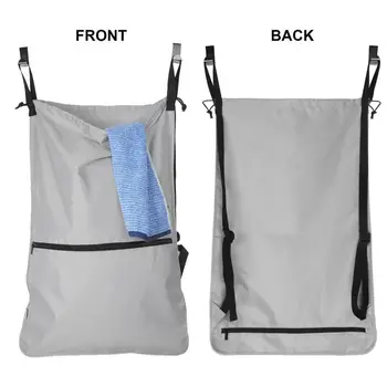 Travel Laundry Bags Camping Backpack With Extra Stainless Steel Door Hooks And Shoulder Straps Grey Trave Travel Laundry Bags Camping Backpack With Extra Stainless Steel Door Hooks And Shoulder Straps Grey Trave