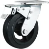6 inch Heavy duty rubber caster 150mm cast iron core rubber locking caster wheel