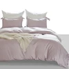 High quality plain style bright color made in china bedding set