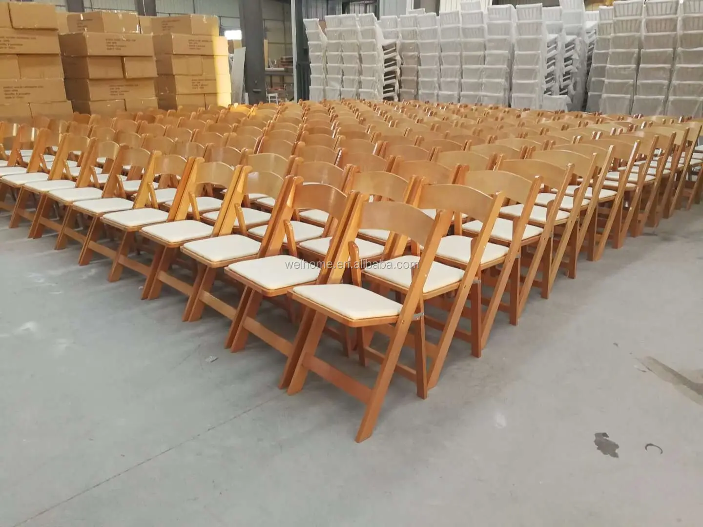 Cheap Outdoor Rustic Wood Wimbledon Folding Chair Event And Wedding