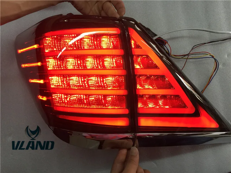 VLAND factory accessory for Car Tail lamp for VERLLFIRE full LED Taillight 2007-2013 for ALPHARD moving turn signal Tail lamp