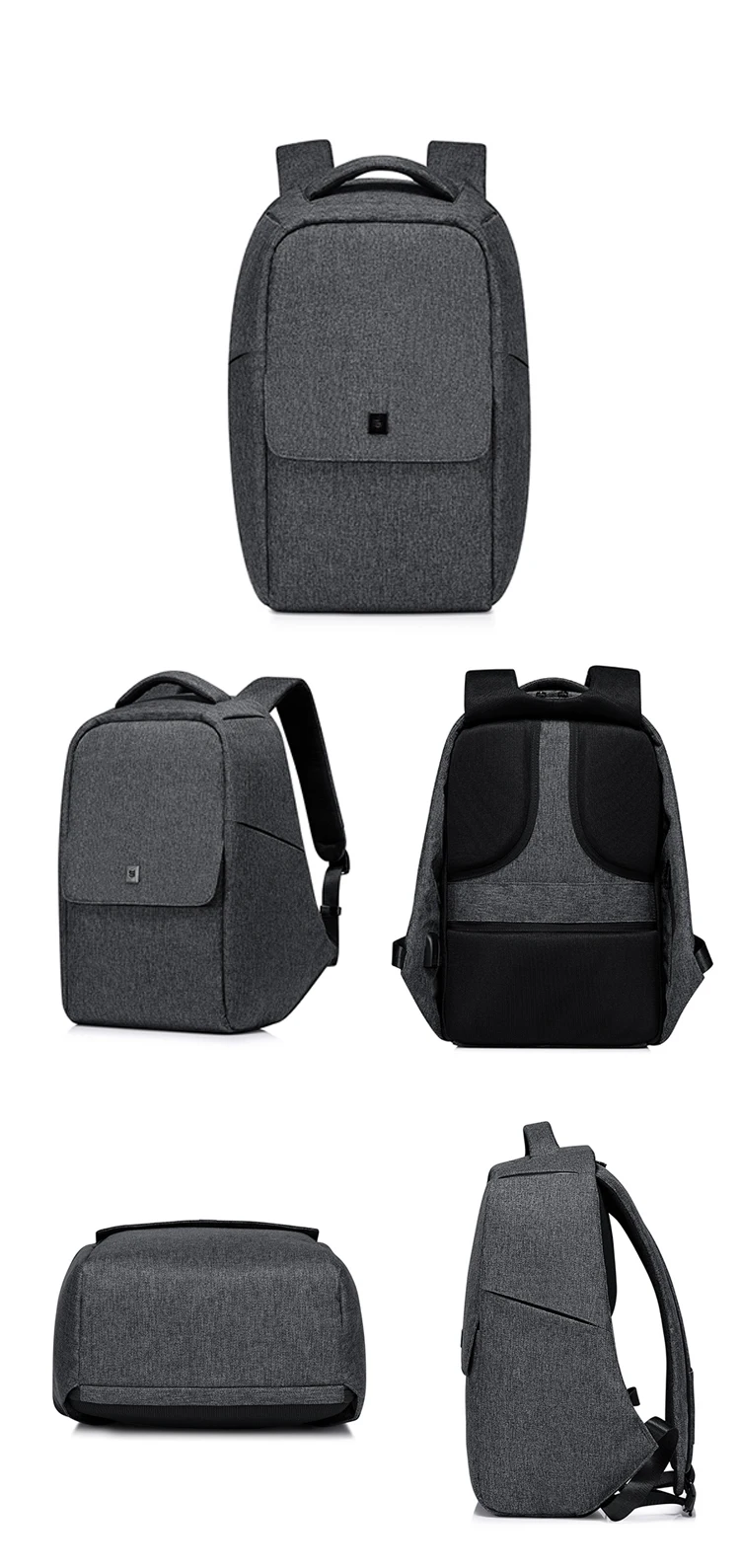 2018 Brand latest design waterproof smart security laptop anti theft lightweight USB day bagpack backpack back pack bag