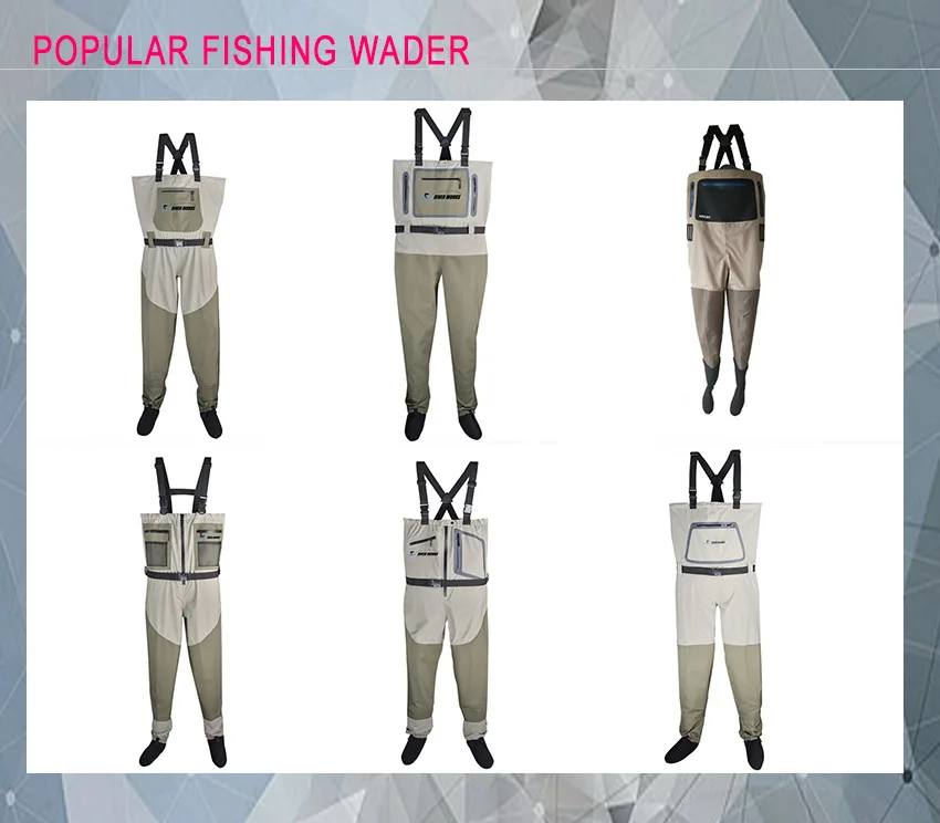 Factory Supply Custom Made Waders Plus Size Chest Waders Fly Fishing