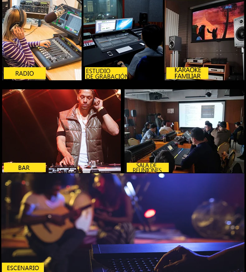 8-канальный usb-микшер Consola de Audio professional 16DSP