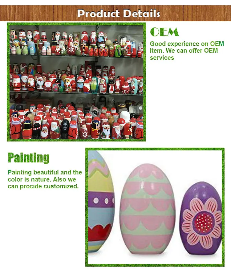 Hand Painted Easter Egg Handmade Wooden Nesting Doll Buy Hand Painted