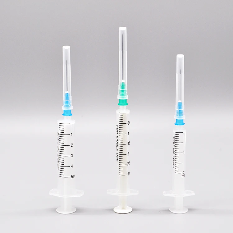 FDA approved medical disposable syringe with needle