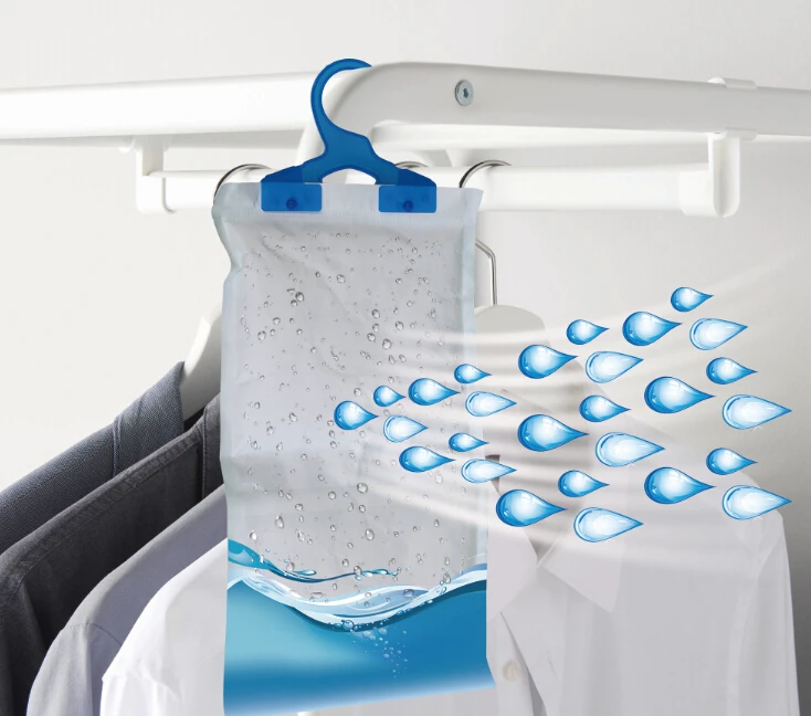 500ml Hanging Humidity Moisture Absorber Bag Odor Eliminator For