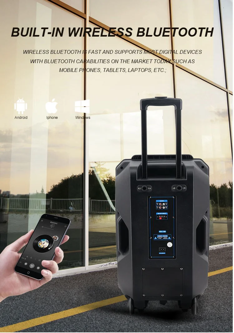 high quality active subwoofer speaker portable pa speaker - ANKUX.COM