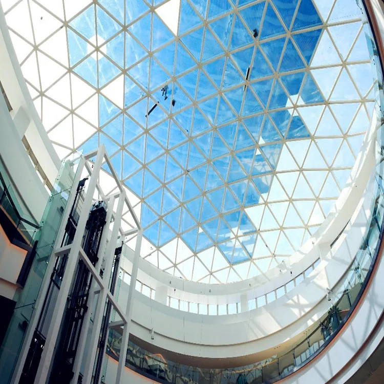 Glass Dome Roofing With Steel Structures 