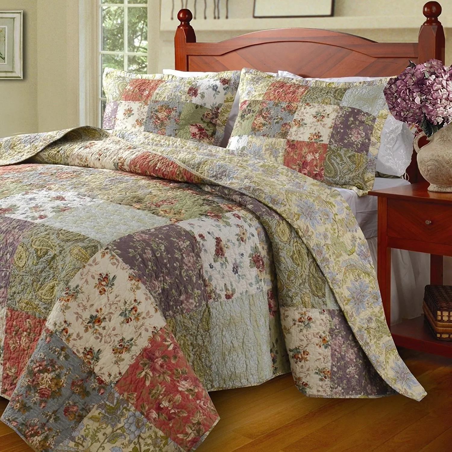 buy-floral-patchwork-quilt-bedding-set-on-sale-100-cotton