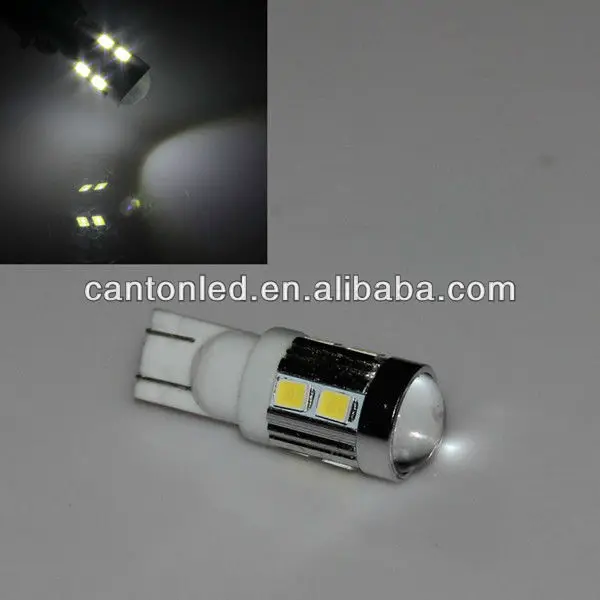 White T10 Samsung 5W 10 SMD 5630 High power LED SMD 194 W5W Projector LENS