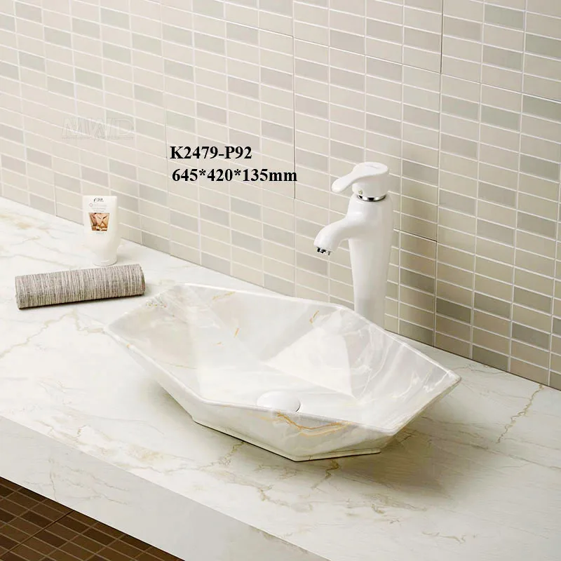 golden countertop ceramic sinks bathroom unique wash basin