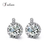 Fashion cubic zirconia stud 925 sterling silver earrings E10057