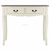 high glossy antique MDF panel rococo style console table with drawers