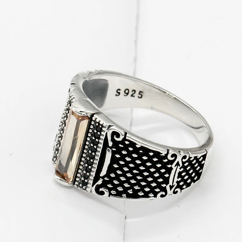 men silver ring