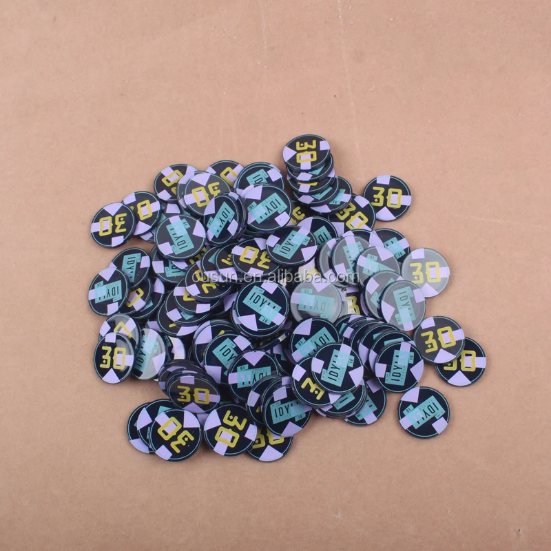 Promotional Custom Imprinted/embossed Plastic Token Coins Supplier