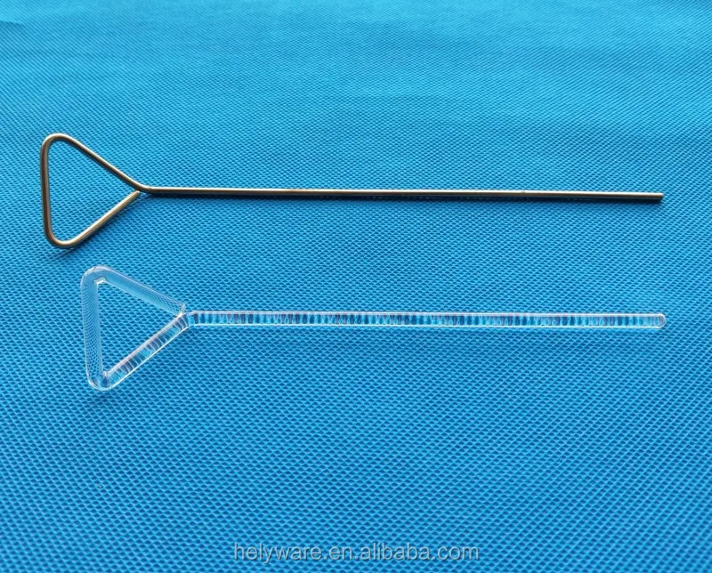 Lab Use Reusable Stainless Steel Bacterial Cell Spreader With