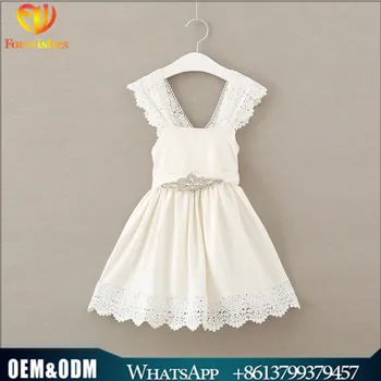 Ivory Cotton Flower Girl Dresses