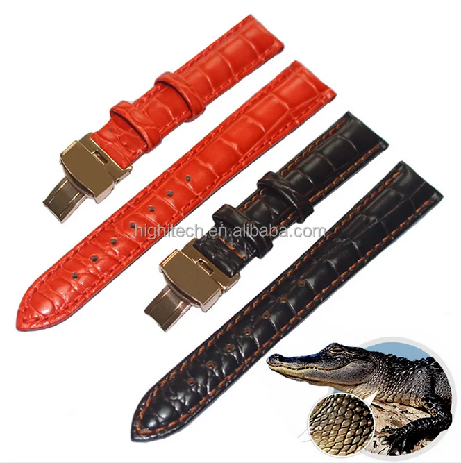Buy in Bulk Crocodile Pattern Genuine Cow Leather Strap Watch Band
Strap for Hours Watchband