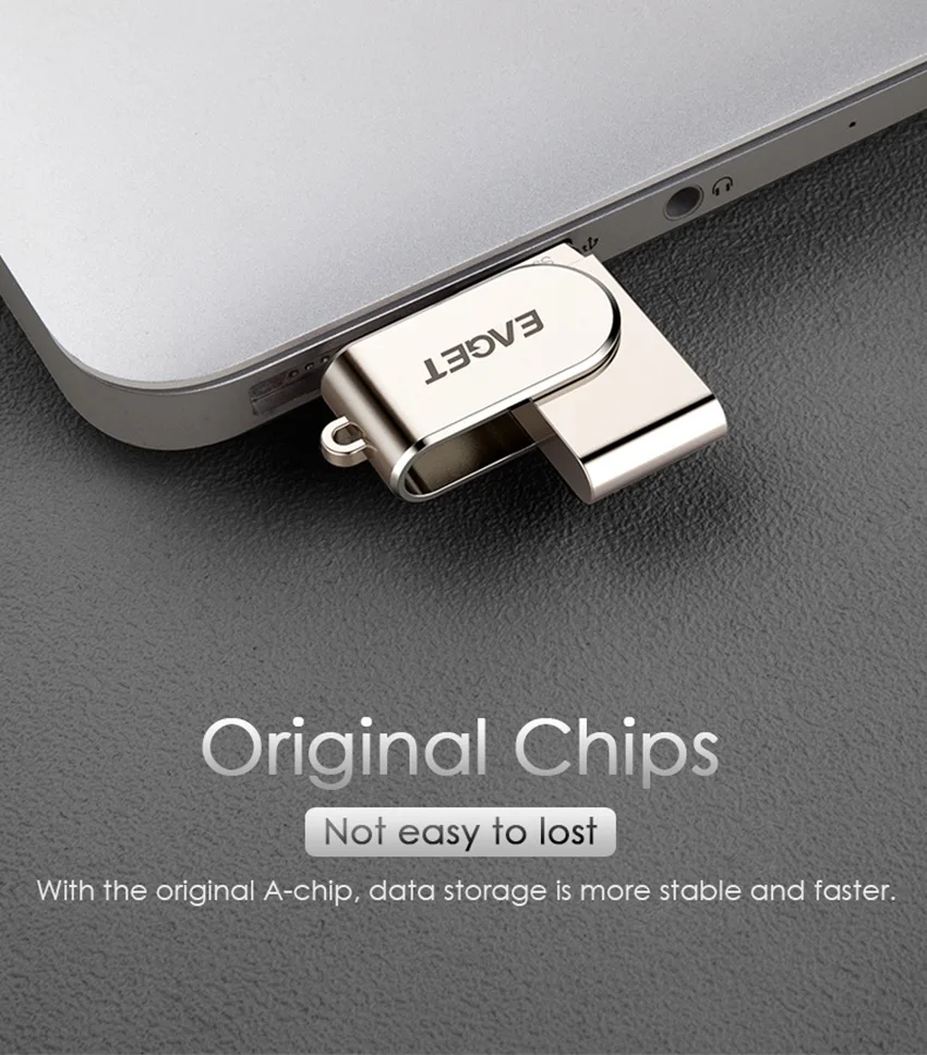EAGET S30 16/32/64GB USB Flash Drive Memory Stick USB 3.0 Metal Mini Flash Disk Memory Pendrive External Storage - ANKUX.COM