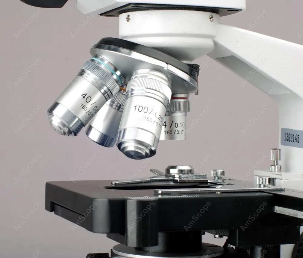 40x-2500xledデジタル双眼複合顕微鏡、3dステージ5mpusbカメラ付き 