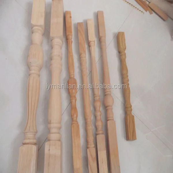 linyi baiyi wood hand railing /wood baluster/recon wood moulding