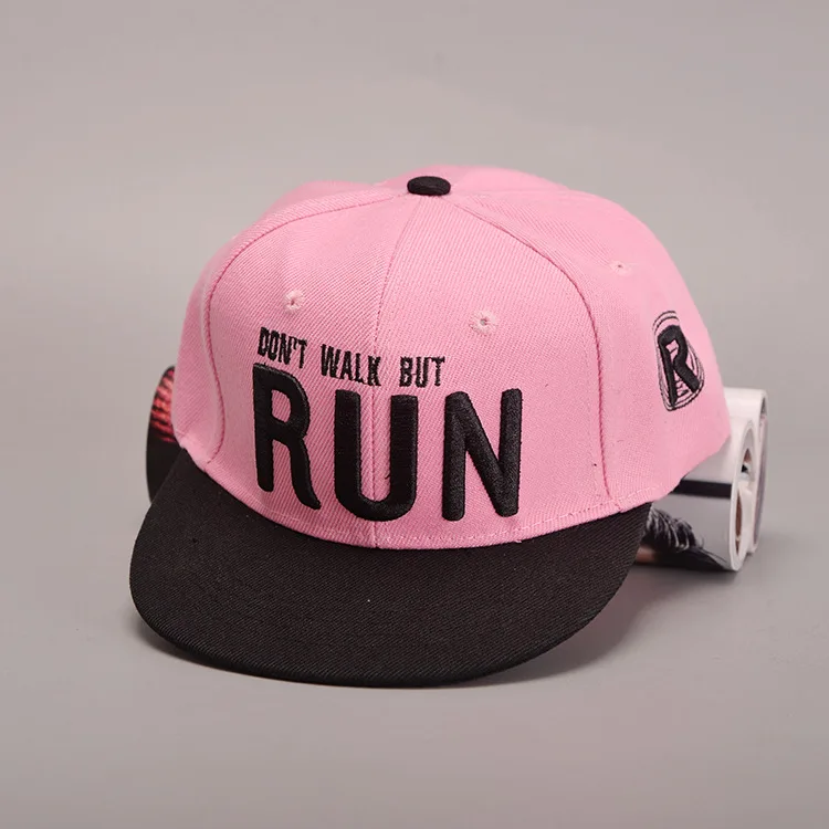 2016 Gorras Rushed Unisex New Fashion Casual Children Adustable Letter Run Baseball Cap Hip Hop Snapback