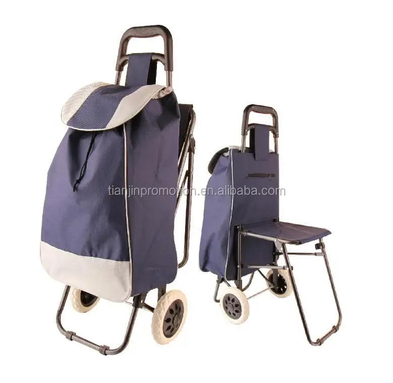 shopping trolley bag with seat