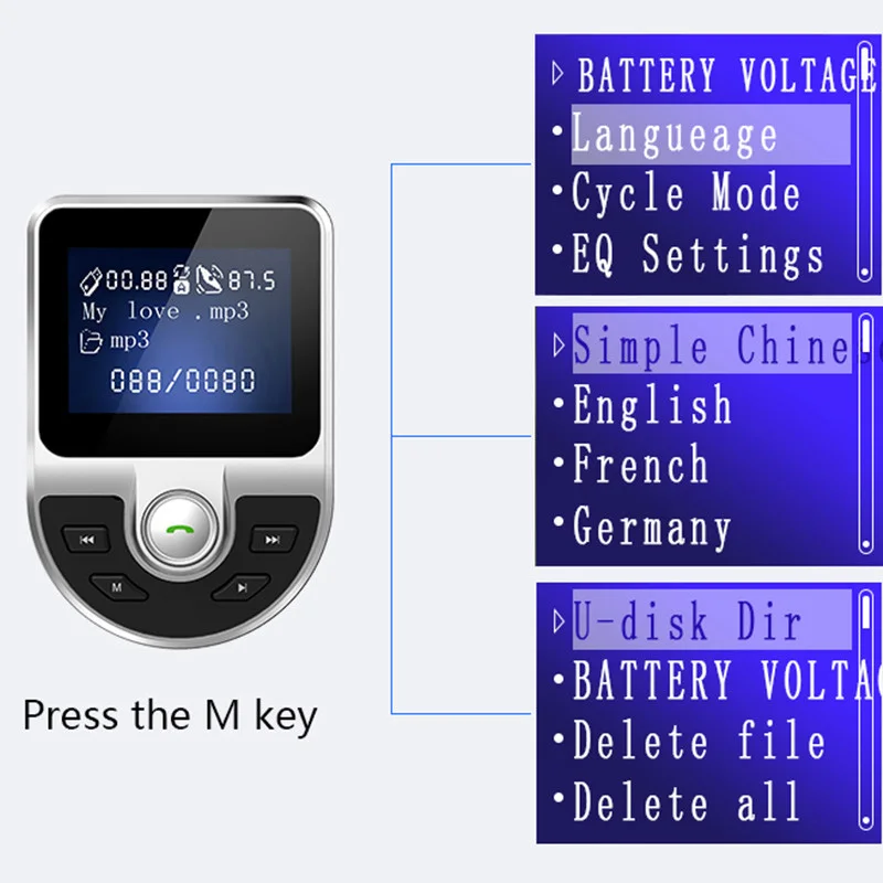 Bt39fmトランスミッターミュージックハンズフリーmp3プレーヤーfmモジュレーターラジオカーキットusb充電器 Buy 車の Mp3 プレーヤー 車の Fm トランスミッター音楽プレーヤー 車の Usb 充電器 Product On Alibaba Com