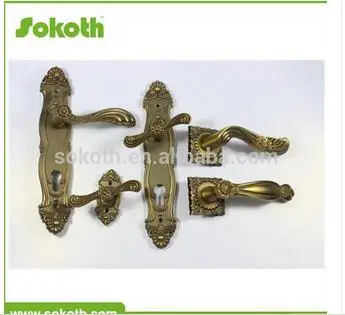 Seng Tuas Handle Kunci Hardware Door Handle Di Piring